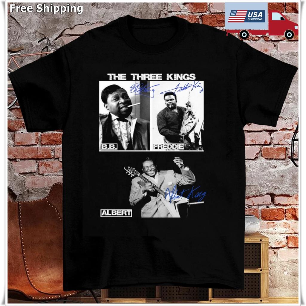 Albert King BB King Freddie King Signature Black Size S to T-Shirt