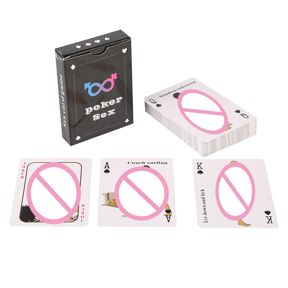 English Sex Posture Poker Cards Couple Bedroom Flirting Game Adult Intimate Play Cards Fun Interaction Easy To Use Couple Game
