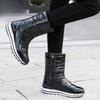 Women's winter thickened padded waterproof comfortable warm anti cold lightweight hiking waterproof non-slip thick sole mid-calf snow boots
