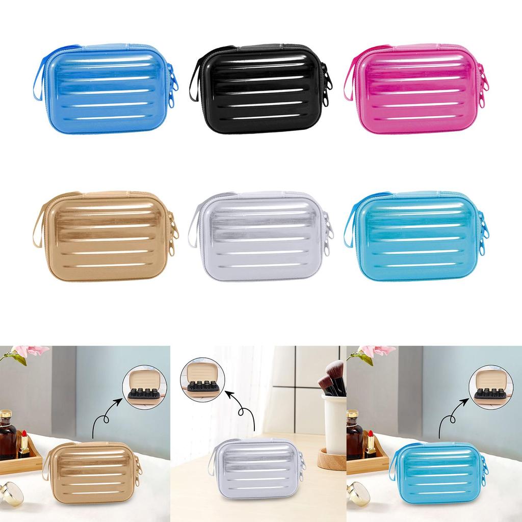 12 Grid Oil Holder Case Travel Size Essential Oils Storage Bag with Strong