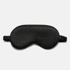 Elegant Black Imitation Silk Eye Mask, Blackout Eye Mask, Breathable Travel Nap Eye Mask, Sleeping Eye Mask, Sleep Protection Eye Mask