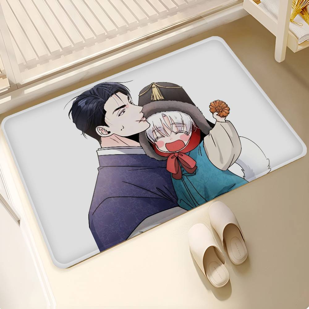 So Lovely You Manga Door Mat Anti-slip Absorb Water Long Strip Cushion Bedroon Mat Bedside Mats
