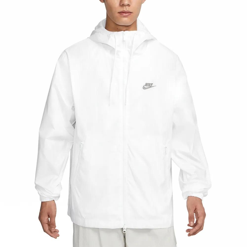 Nike Jackets Men's White Hooded Non Detachable Moderate (Unisex) Jackets FB7805 100