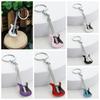 Musical Elements Guitar Keychain Zinc Zinc Zinc Alloy Car Key Ring Little Fresh Music Lovers Gift  Couple