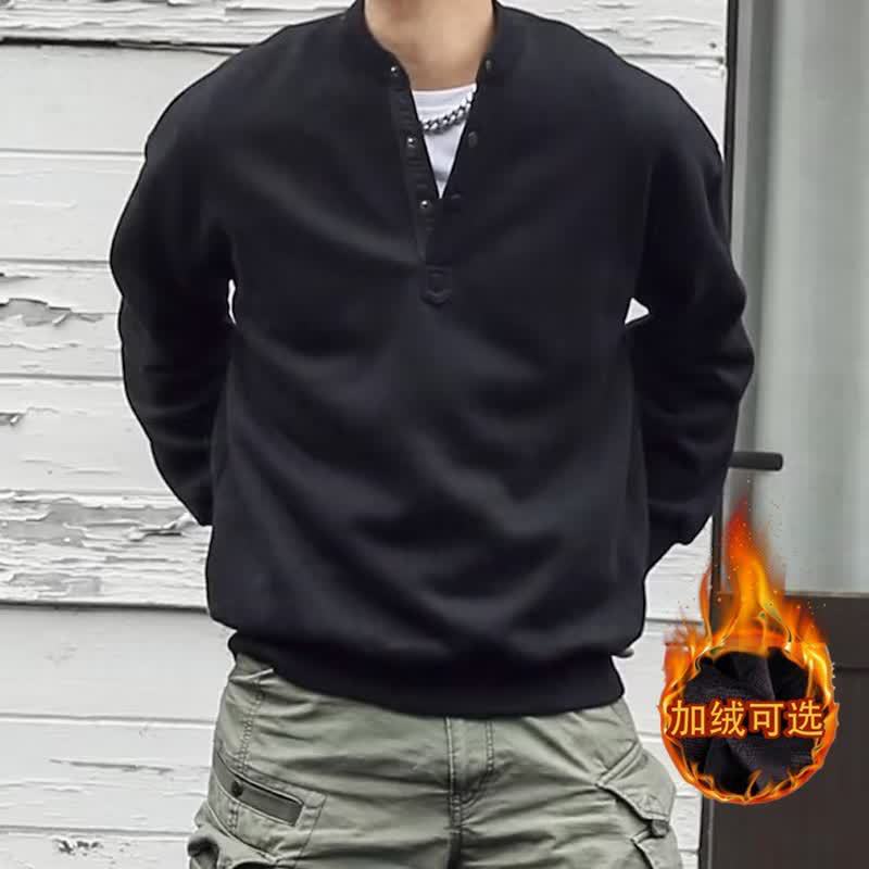 

Мужской утепленный теплый модный свитер большого размера, из мягкой качественной ткани, свободный, повседневный, спортивный, с длинными рукавами, футболка для ношения под низ 7XL