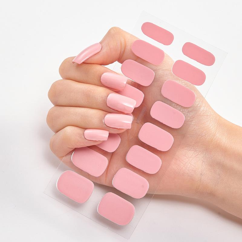 2026 New No Glue Gel Nail Stickers Waterproof Matte Press On Nails for Women