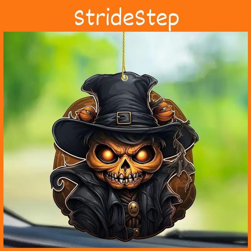 Decoration Halloween Car Pendant Acrylic Skeleton Head Pumpkin Vehicle Style