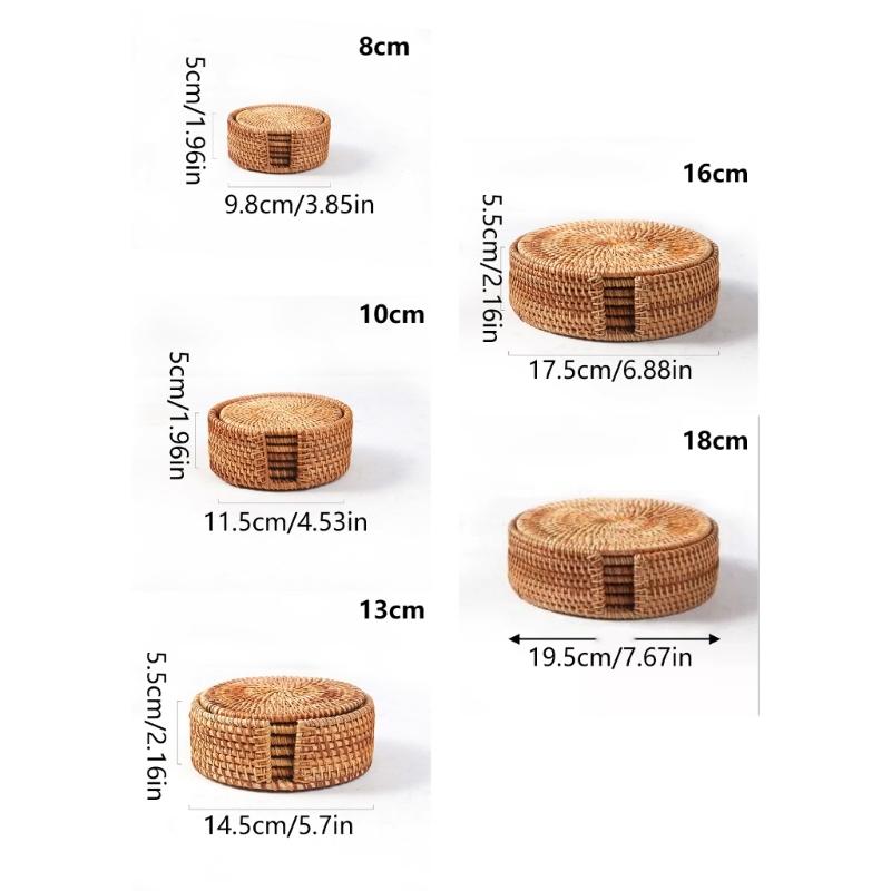 Decorative Kitchen Mat Nonslip Natural Fiber Coaster For Hot Dishes And Drink Slip Resistant Grass Placemat