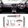For Honda Civic Interior Center Console trucment Air Panel Steering Wheel Panel Tpu transparent Anti- Scratch Protective Film