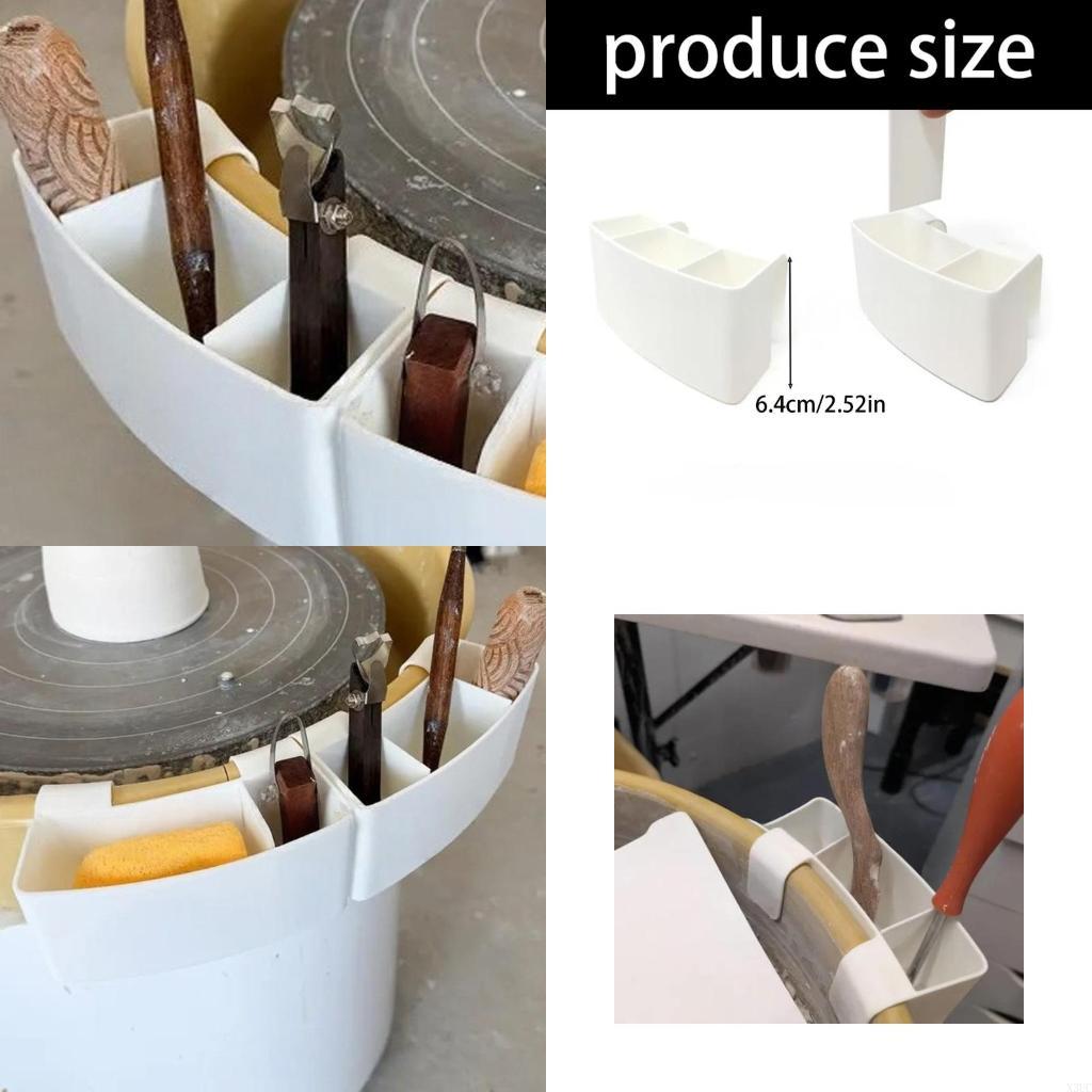 

Держатель для гончарных инструментов Регулируемые отделения Гончарный круг Подвесной органайзер X3UC China Mainland