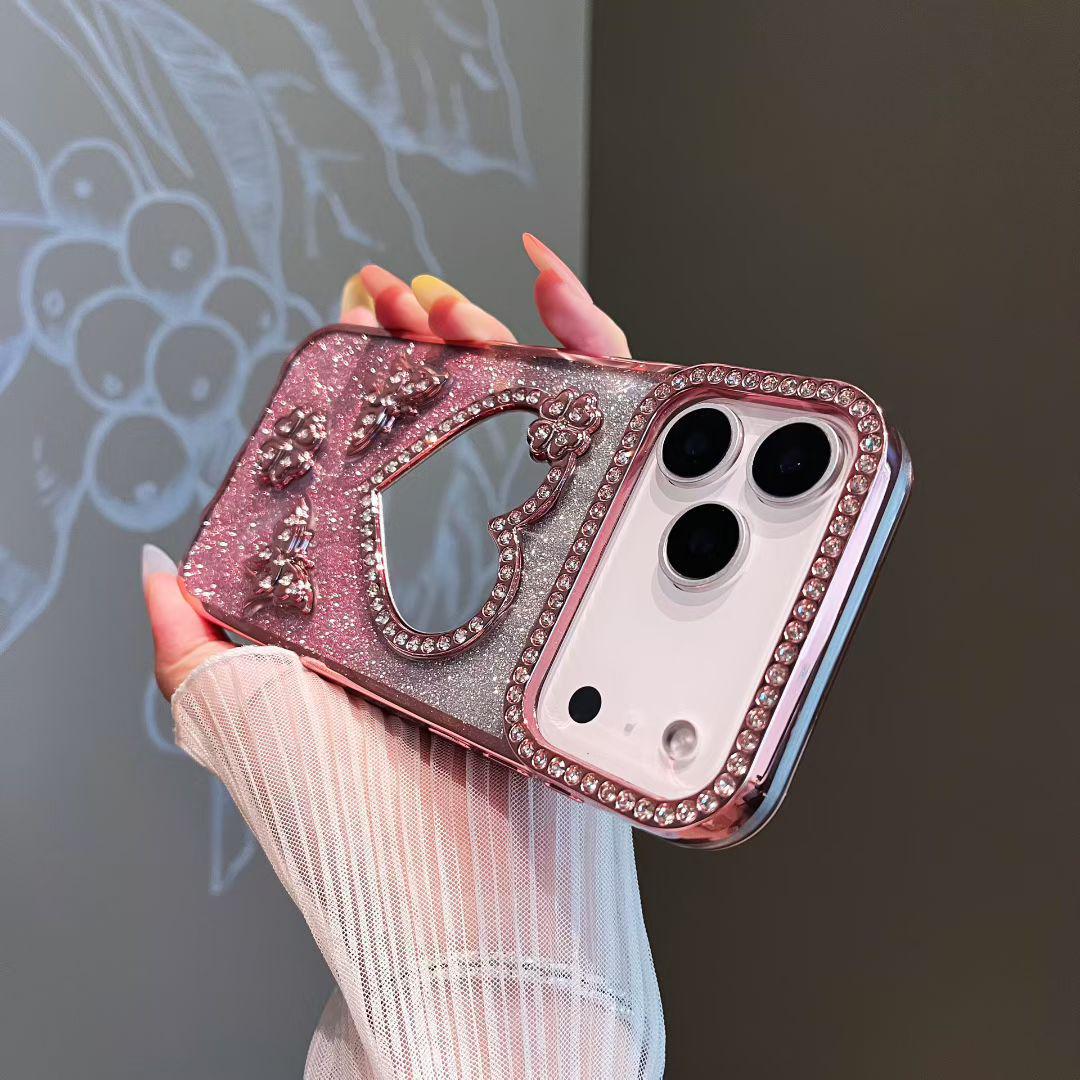

Butterfly Glitter Rhinestone Case for iPhone 12/14/15/16 Pro Max iPhone 15 Plus