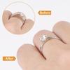 12/20 Silicone Invisible Clear Rings Size Adjuster Tighten Reducer Jewelry Silicone Cushions for Adjustable Size Comfort