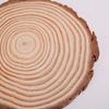 10 adet Doğal Çam Yuvarlak Bitmemiş Ahşap Dilimleri Daireler Ağaç Kabuğu Ile Günlük Diskler DIY El Sanatları Düğün Parti Boyama