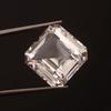 AAA Flawless 13x13 Heated Ceylon White Sapphire Asscher Cut Loose Gemstone