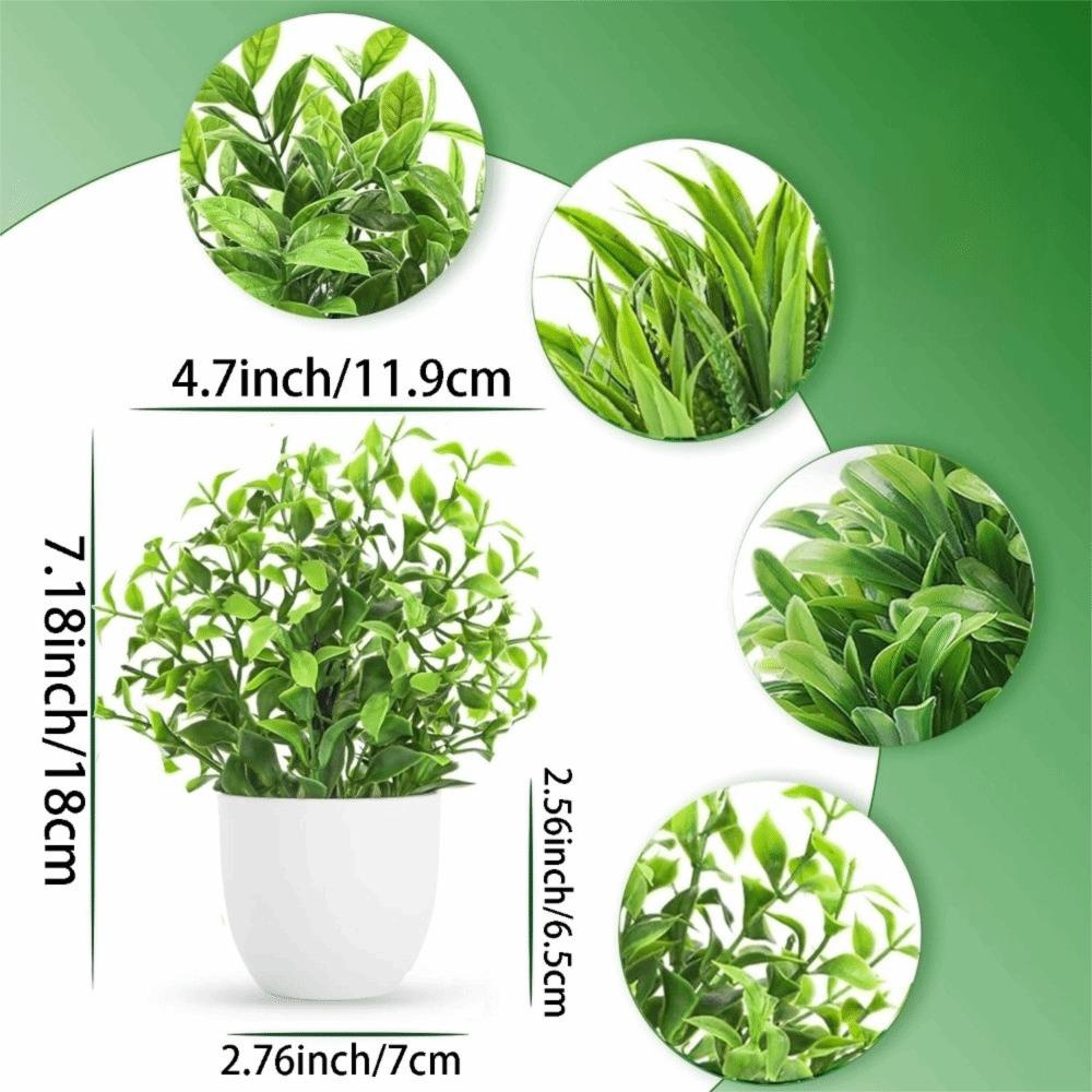 New Fake Potted Flowers Bonsai Table Decor Artificial Flower False Plants Potted Ornaments Home Garden Decor