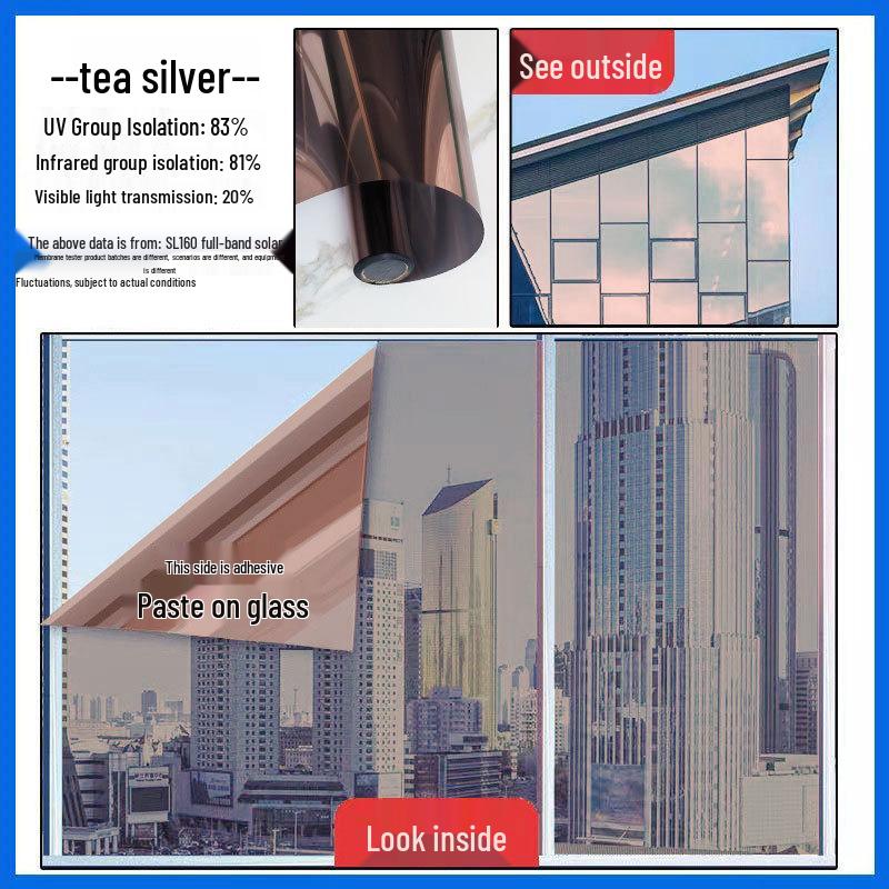 One-Way Nano Heat Insulation & Sun Protection Film for Windows