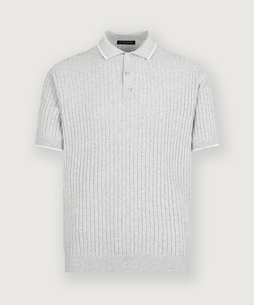 THEKNITCOMPANY (M) Orea Ribbed Polo Knit 3 Colors