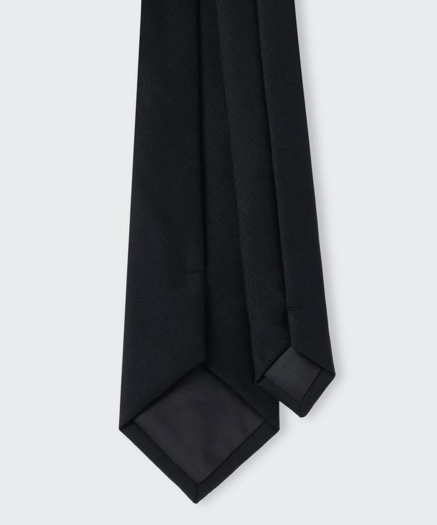 MUSINSA STANDARD Wool Standard Solid Tie [Black]
