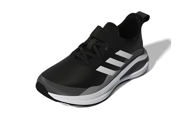 adidas Fortarun EL K Low Top Running Shoes Black White Kids' GZ1824