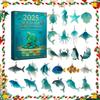 Christmas Advent Calendar with 24 Christmas Tree Ornaments Advent Countdown Calendar for Ocean Themed Holiday Surprises Gift