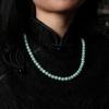 PFT Jade A-grade Bead Necklace Jade Ice Glutinous Variety Yellow Women's Sweater Chain Party Gift