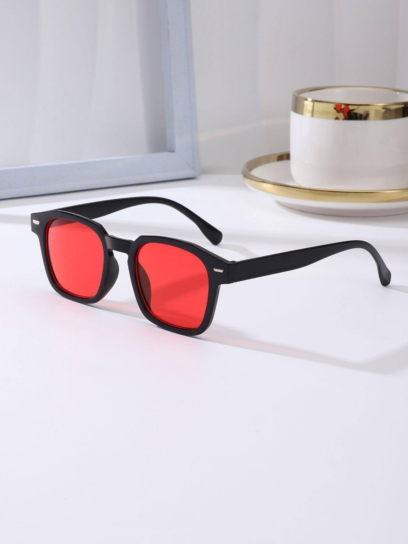 

New Rectangle Sunglasses Women Men Trendy Designer Cool Eyeglasses Female Male Small Frame Outdoor Eyewear UV400 1PC