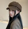 New versatile sequined octagonal hat children spring and autumn retro British style beret cap