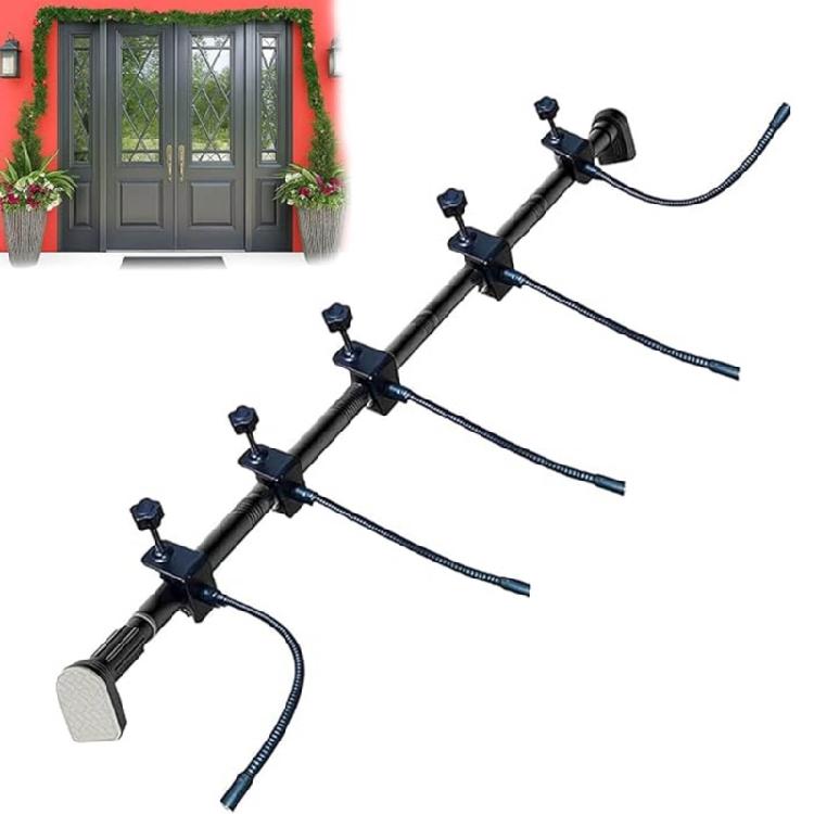 Christmas Present System 5 Position Expandable Clothes Rack For Outdoor Holiday Decorations