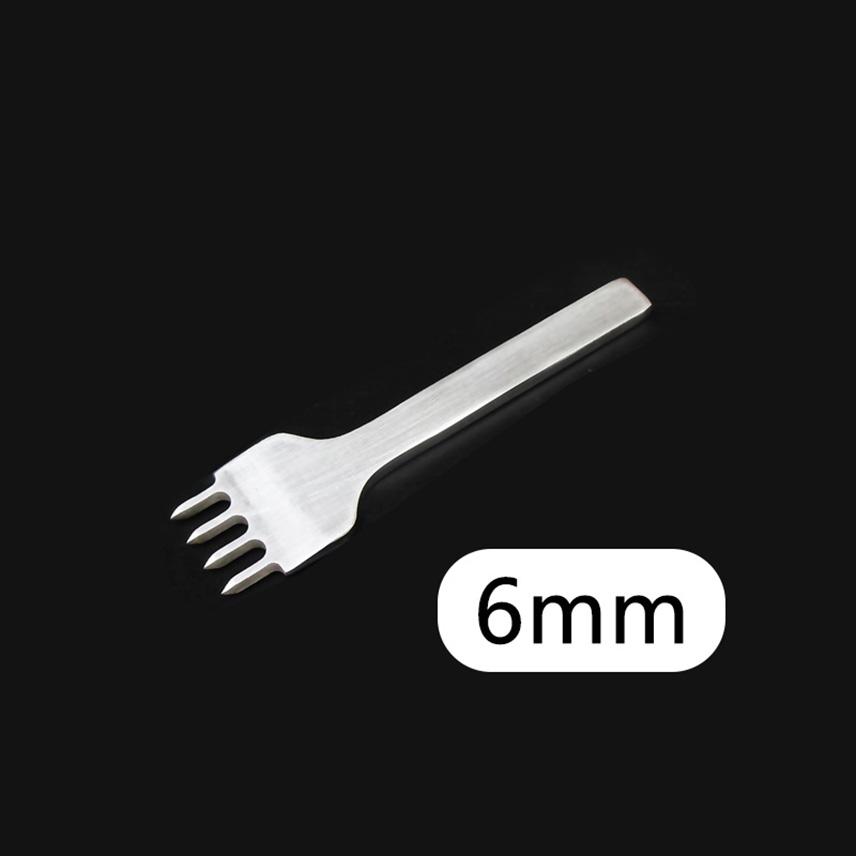 1Pc 3/4/5/6mm Leather Hole Punch Eyelets Tool Button Installer Belt Hole Puncher Work With Leather Craft Leather Goods Tools