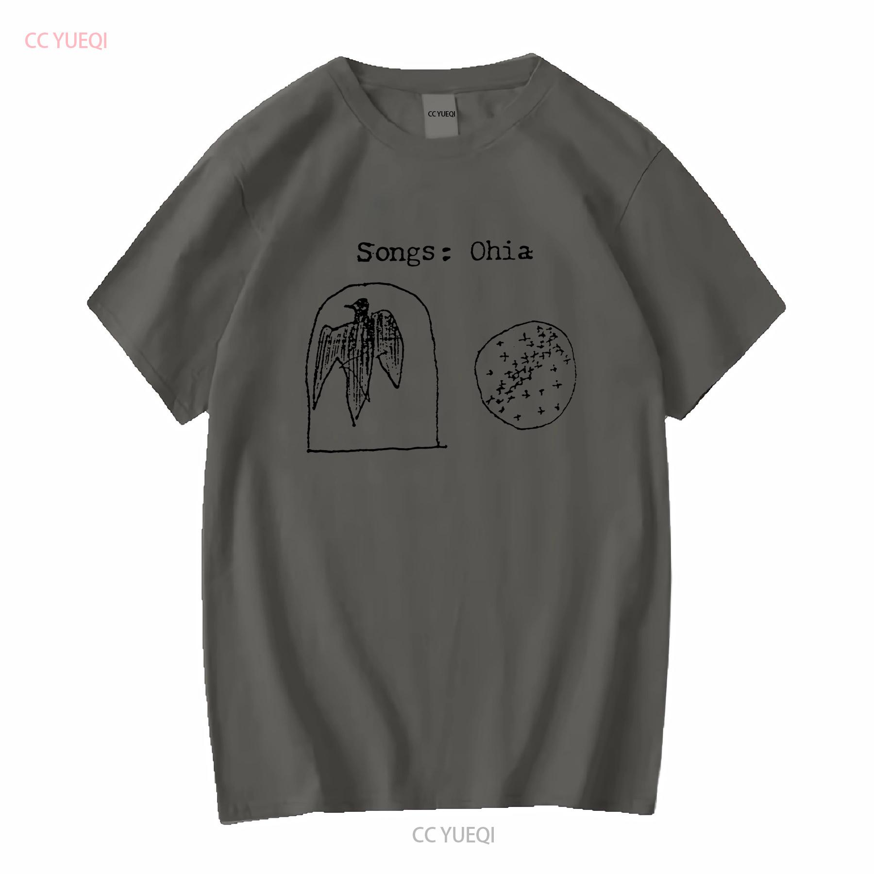 

Songs Ohia T Shirt long or short sleeves vintage Washed Breathable designer clothes Soft graphic Casual streetwear homme M