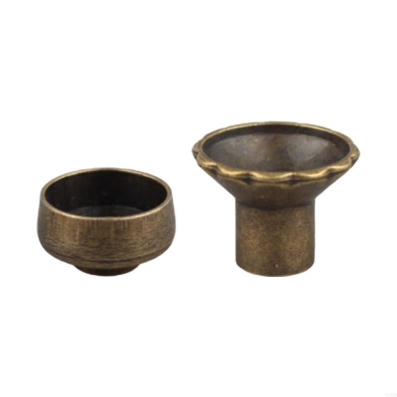 62KD Mini Metal Incense Holder Zinc Alloy Incense Base Metal Crafts Home Decor