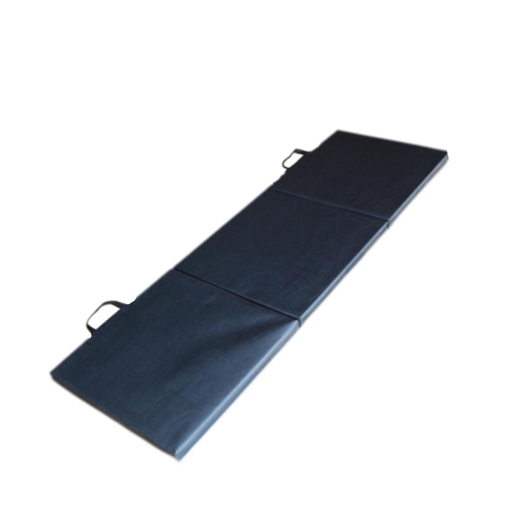 Three Fold Folding Exercise Mat Pilates Mat PVC Leather Anti Tear Fitness Mat for Aerobics Cardio Training Yoga Fitness Home Gym