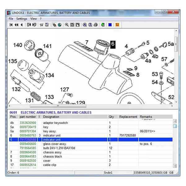 Linde Forklift Electric Truck Indicator Display (Model 7917292580)
