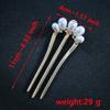 Luxury Pearl Hairpins For Women U-shaped Thick Metal Hair Clip Pins Women Girls Hair Sticks Hair Styling Tools Accessories Gifts