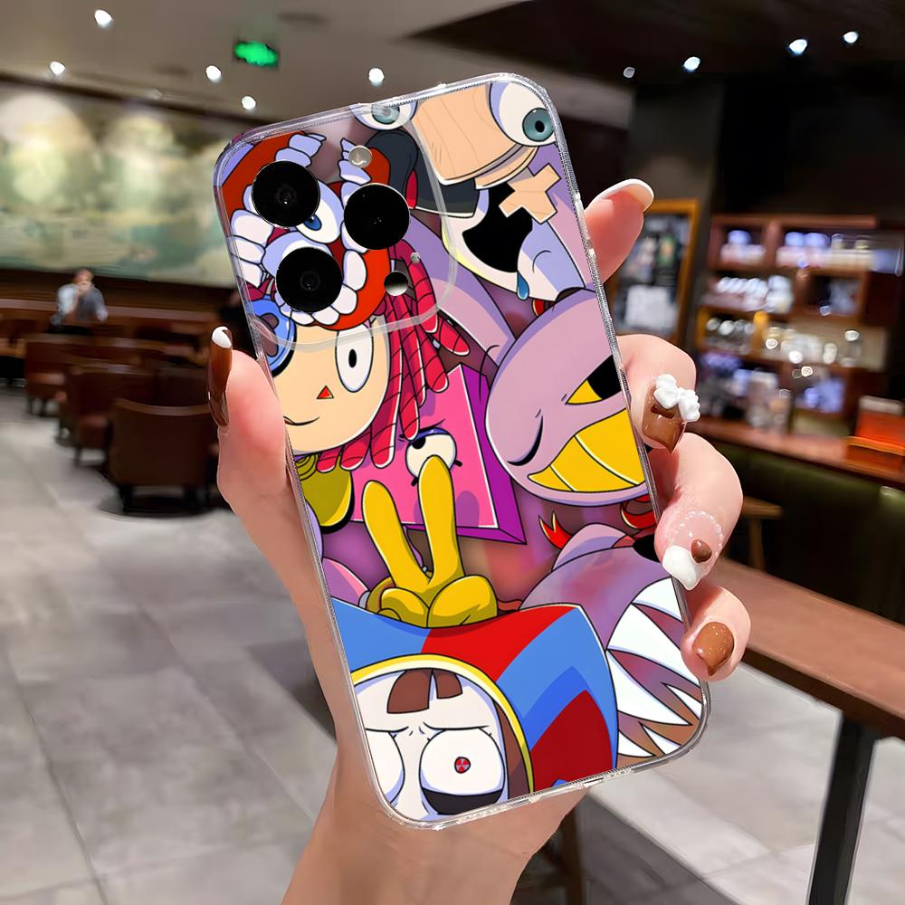 

Удивительный D-Digital C-Circus Чехол для телефона Для IPhone 17 Air 16 E 15 14 13 12 Mini 11 Pro Max Анти Прозрачный Защита от падения iPhone 11 Pro