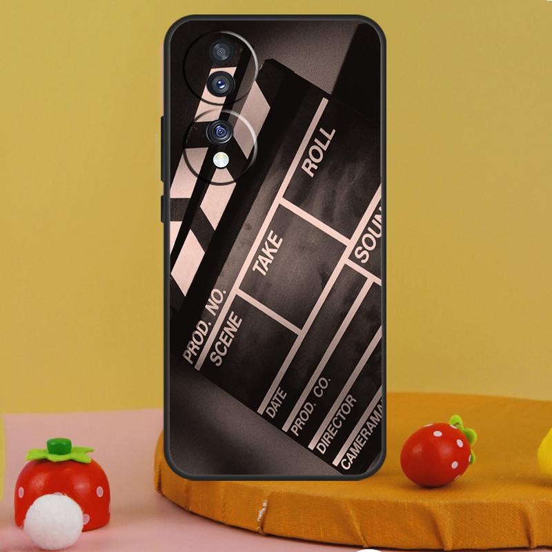 Film Movie Clapperboard Clapper Board Case For Honor 200 Pro X9c X9a X8a X7a X6a X7 X8 X9 X8b X9b Magic 5 6 50 70 90 Lite Cover