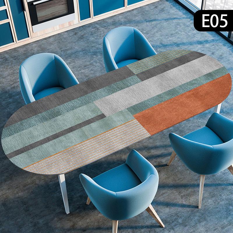 Oval Table Cover Oil-Proof Elastic Fitted Edge Dining Tablecloth Waterproof Outdoor Picnic Courtyard Coffee Tea Table Cloth