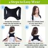 Correcteur de Posture Dorsal Invisible Entraîneur Bretelle d'Épaule Ajustable Maintien Droit Support de Clavicule pour Hommes Femmes Adultes Enfants