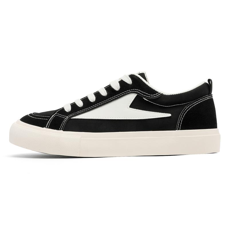 Fashion 2025 Men's Canvas Flat Shoes Casual Vulcanizing Breathable Thick-soled Youth Cricket Student Trend Board Comfort Skateboard Shoe