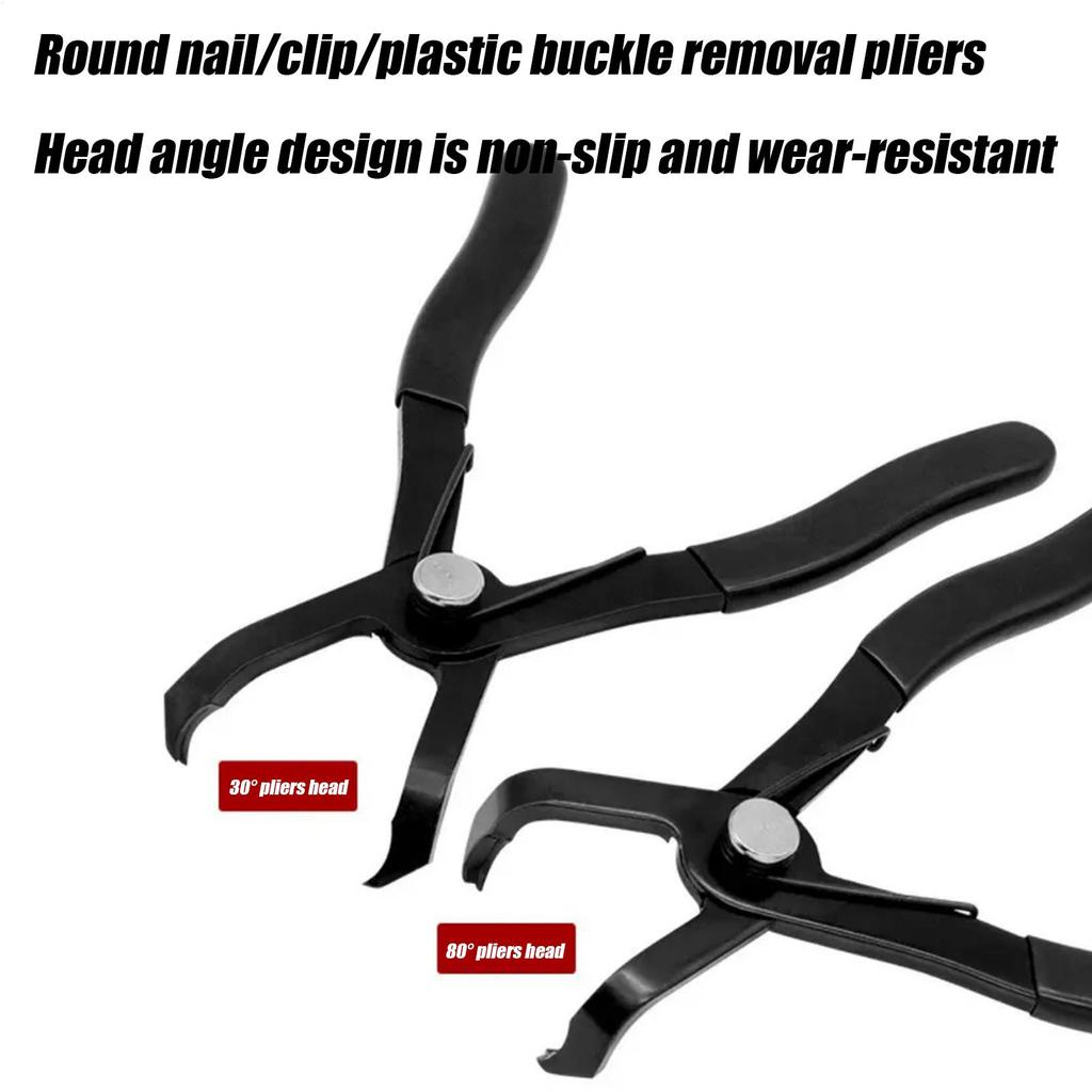 Auto Push Pin Remover Tool Pliers 30 Degree /80 Degree Trim Removal Fastener Plier Retainer & Anchors Removal Push Pin Tool