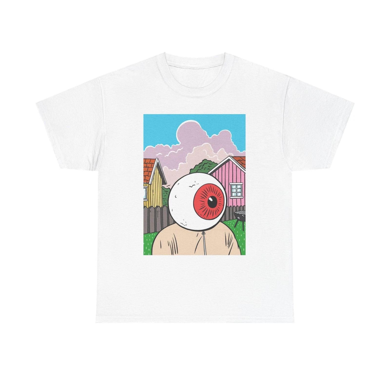 

Bigeye Funny Vintage Art Graphic T-Shirt Comfy Cotton Tee Brand NEW XL