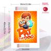 Pat the Dog.40 100% Round Full Drill 5D DIY Diamond Painting Embroidery Cross Stitch Rhinestone Décor