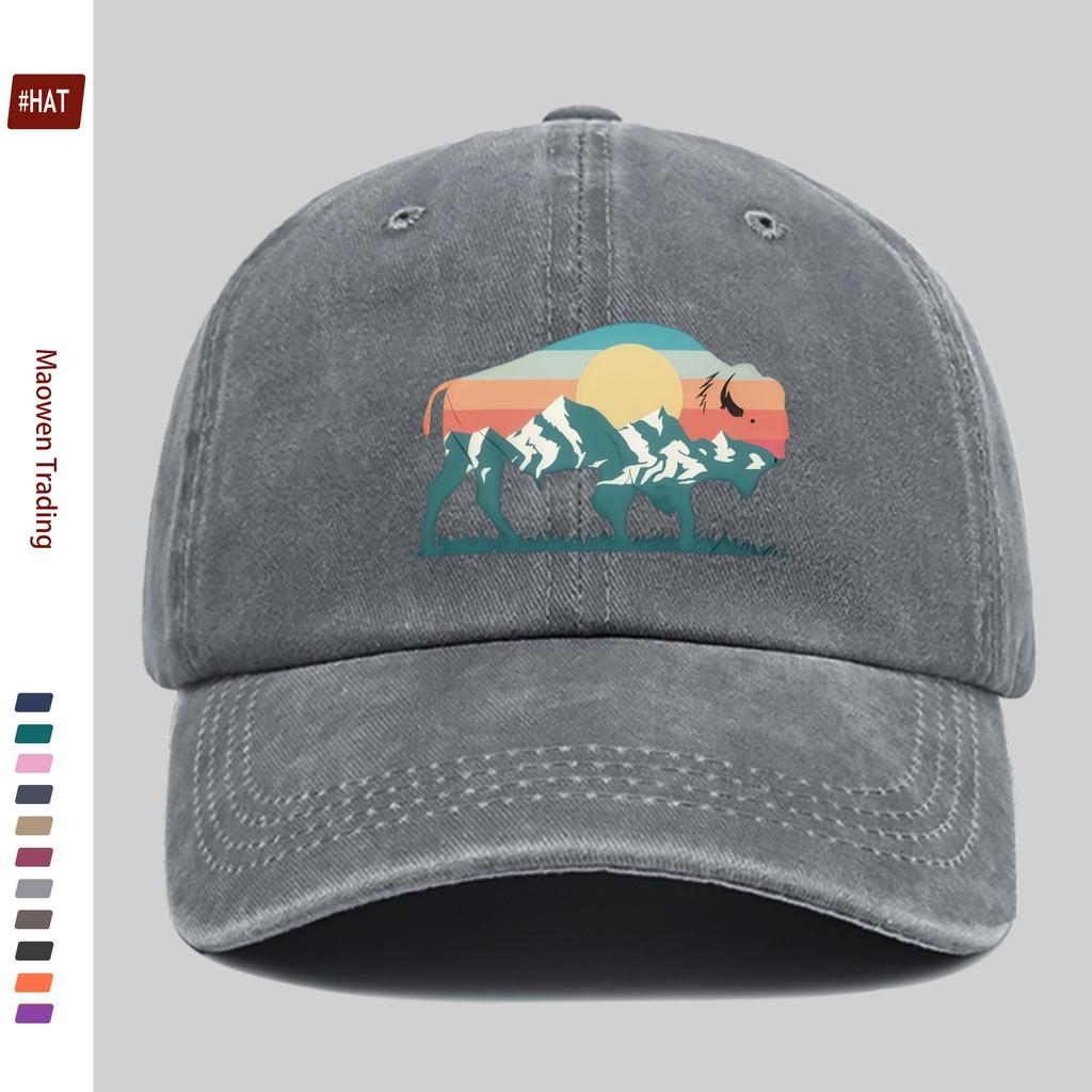 pc Fashionable Street Casual Sports Printed Baseball Cap Travel Leisure Design Sun Hat Comfortable Lightweight Trucker Decor