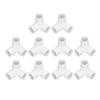 10 Piezas Conector de Tubería de Plástico Blanco Accesorios de PVC Codo de 3 Vías Conector para Construcción Muebles Invernadero Cobertizo Accesorios para Tuberías
