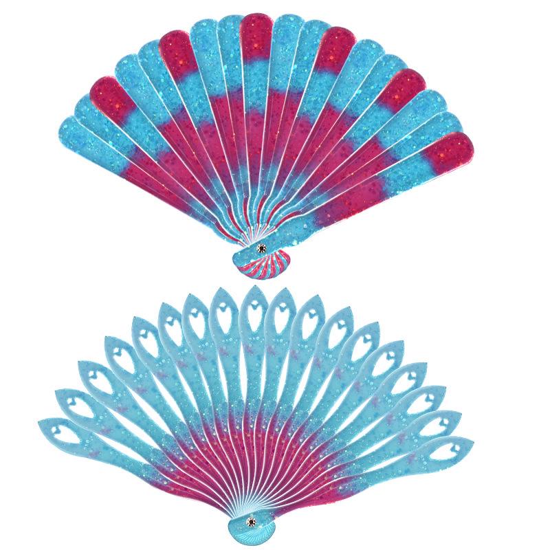 Crystal Epoxy Fan Mold for Jewelry & Mirror Making - Feather Design Silicone Mold