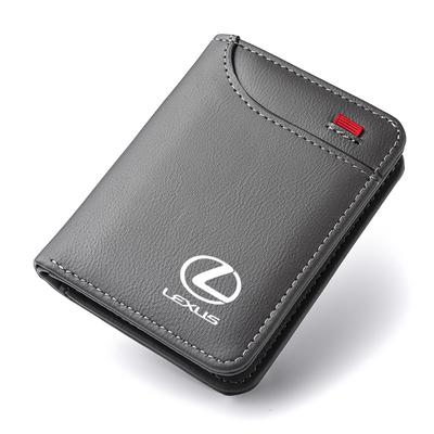 Auto Zachte Portemonnee Leer Mini Creditcard Portemonnee Draagbare Kleine Portemonnee Voor GX470 LS400 LX470 LX570 RC350 UX250h ES350 RX450h