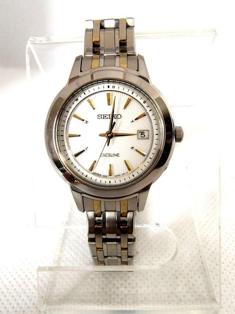 [USED] Rare Seiko Exceline Titanium Radio-Controlled Solar Watch 1B22-0BJ0