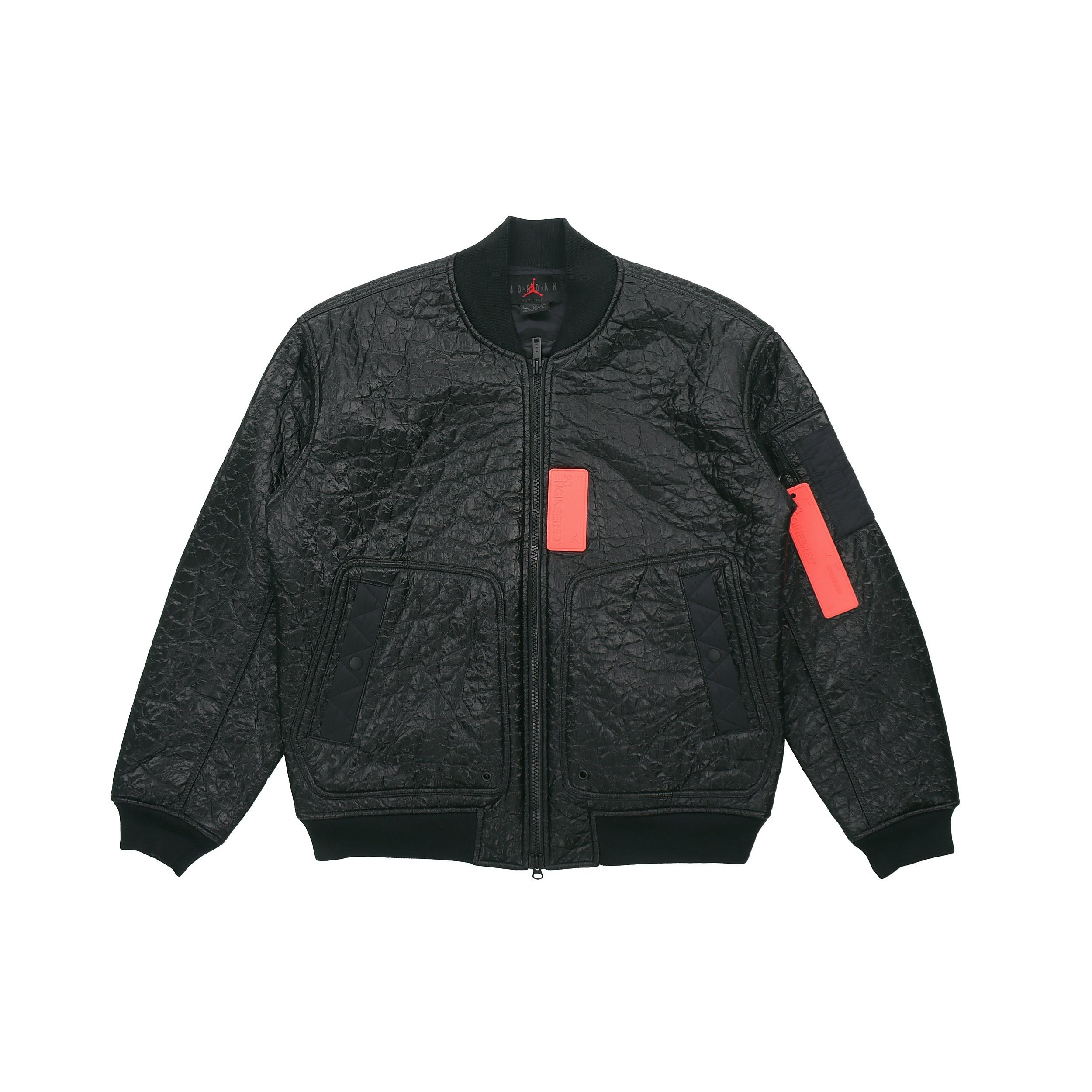 Air Jordan 23 Engineered MA-1 Men s Basketball Embroidered LOGO Baseball Jacket Black CD5713-010 XL