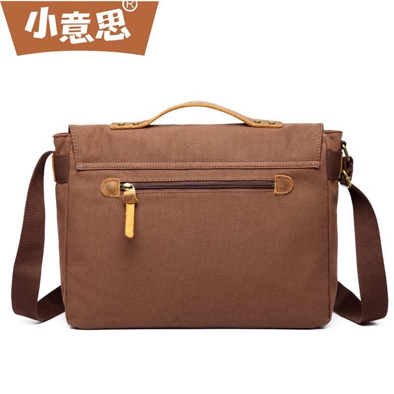 Canvas Messenger Bag for Men - Retro Crossbody Shoulder Bag, Handheld & Adjustable Strap, Casual Travel Bag for Men