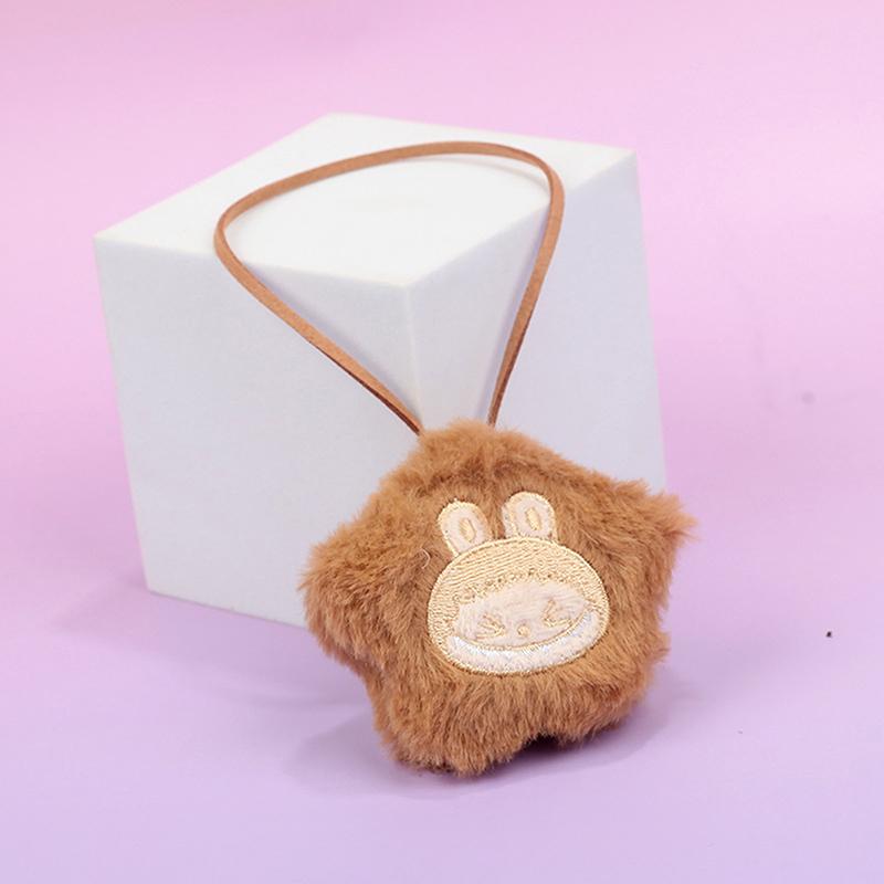 

Милый плюшевый брелок Лабубу Звезда, мультяшная мягкая кукла, брелок для ключей, подвеска для рюкзака, украшение для сумки, аксессуары для ключей, для детских подарков хаки